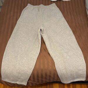 COZY STRAIGHT LEG SWEATS - GREY